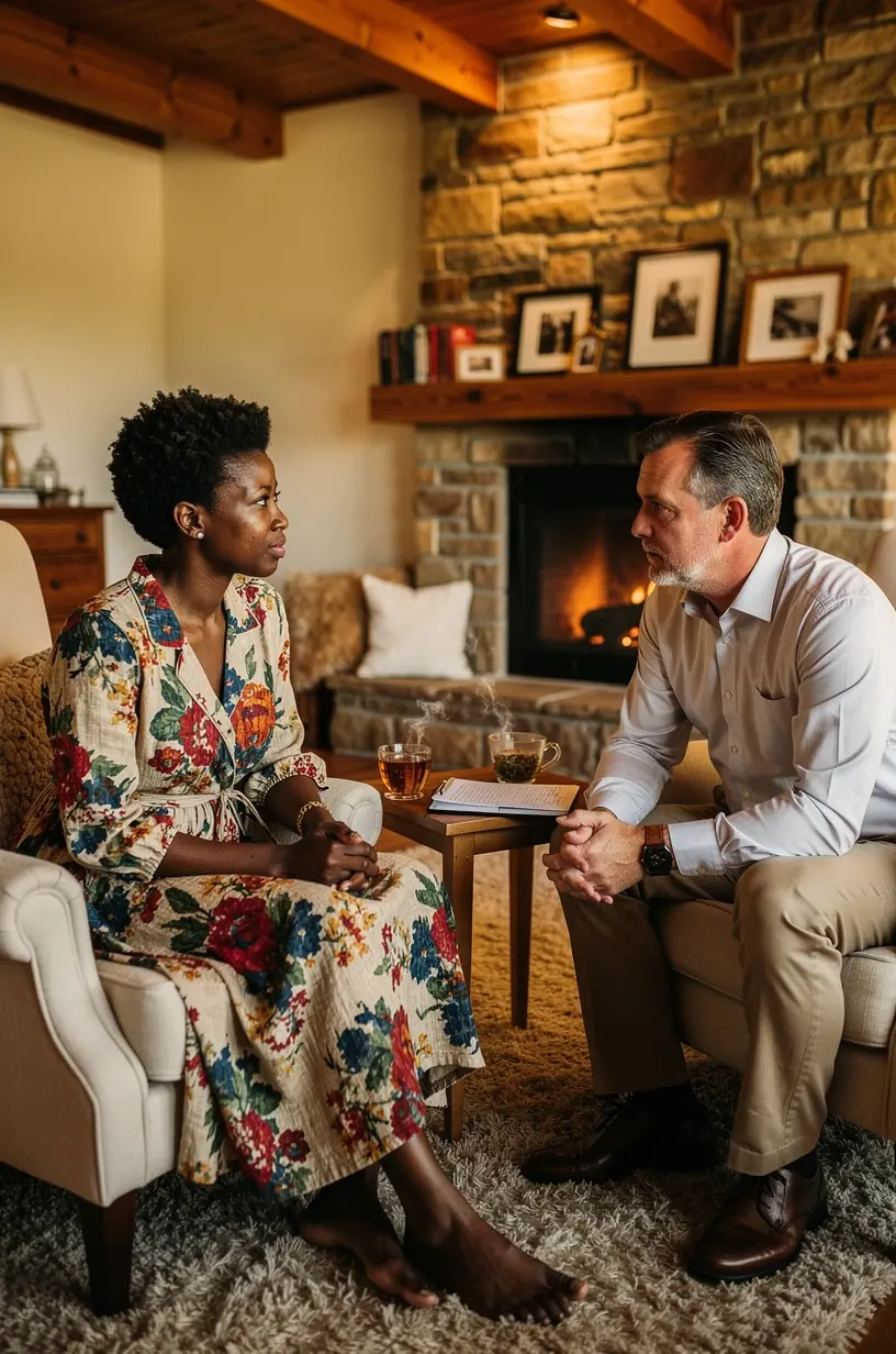 Kobieta analizująca planowanie treści na laptopie z notatkami i harmonogramem.